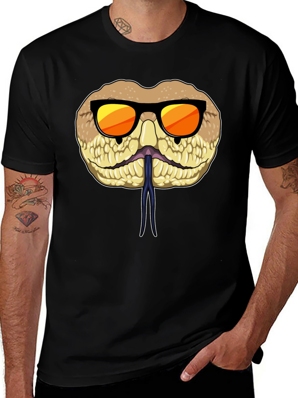 Cool Snake T-Shirt with Sunglasses