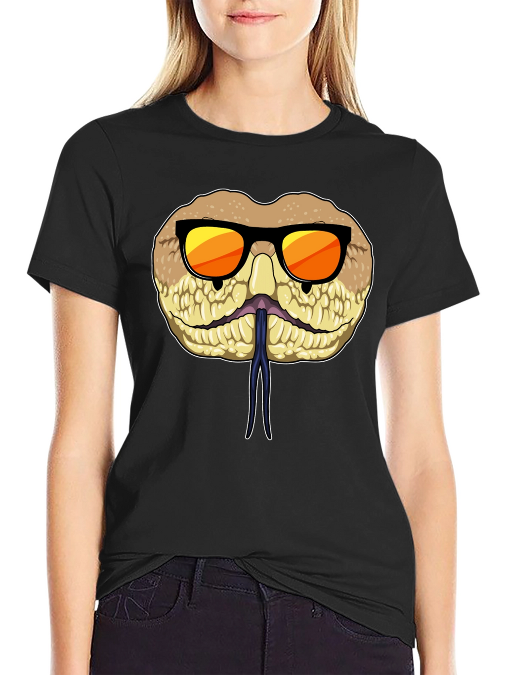 Cool Snake T-Shirt with Sunglasses