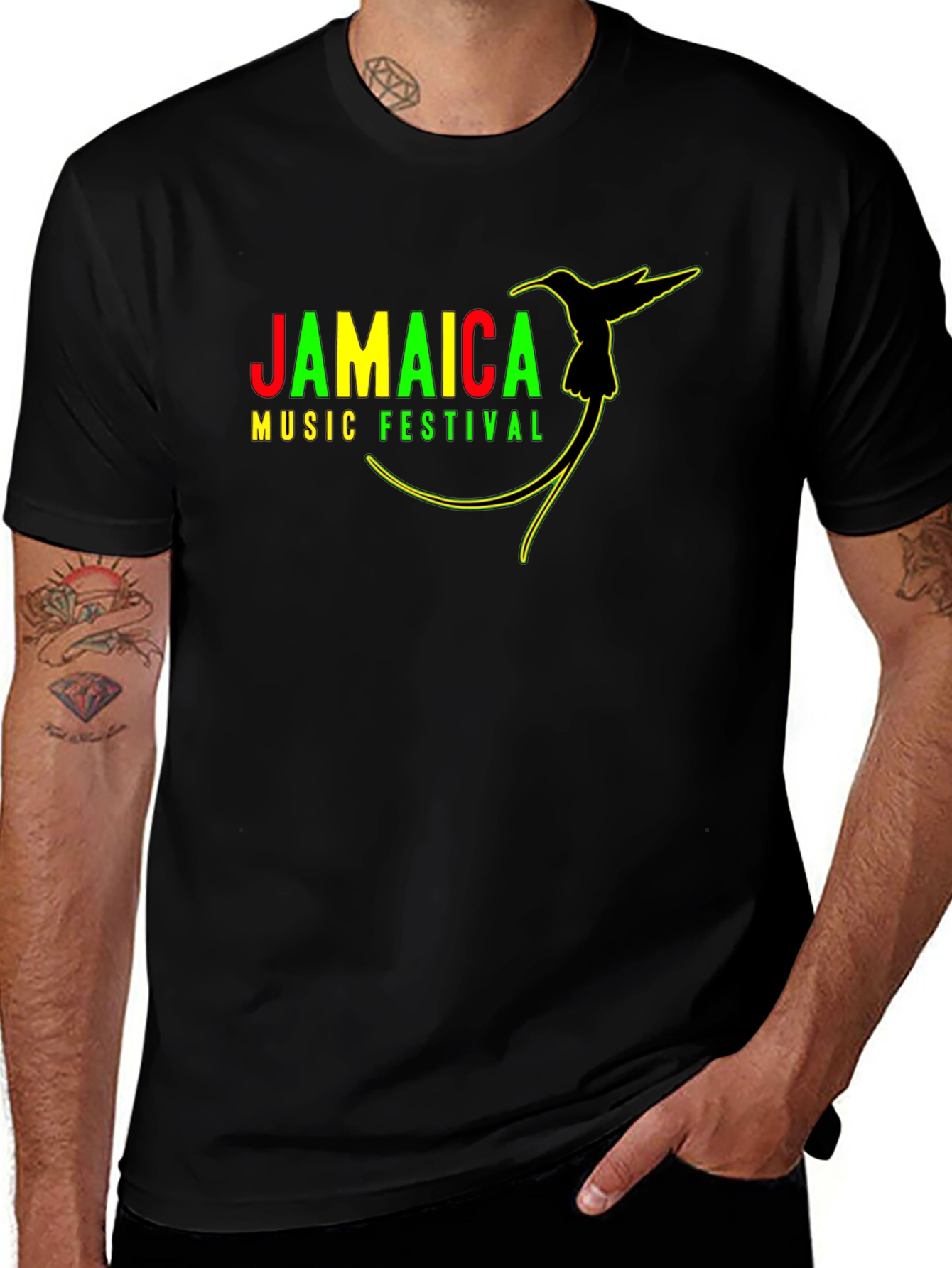 Jamaica Music Festival Black T-Shirt