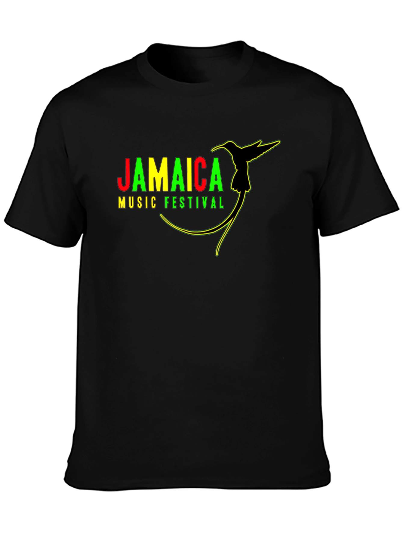 Jamaica Music Festival Black T-Shirt