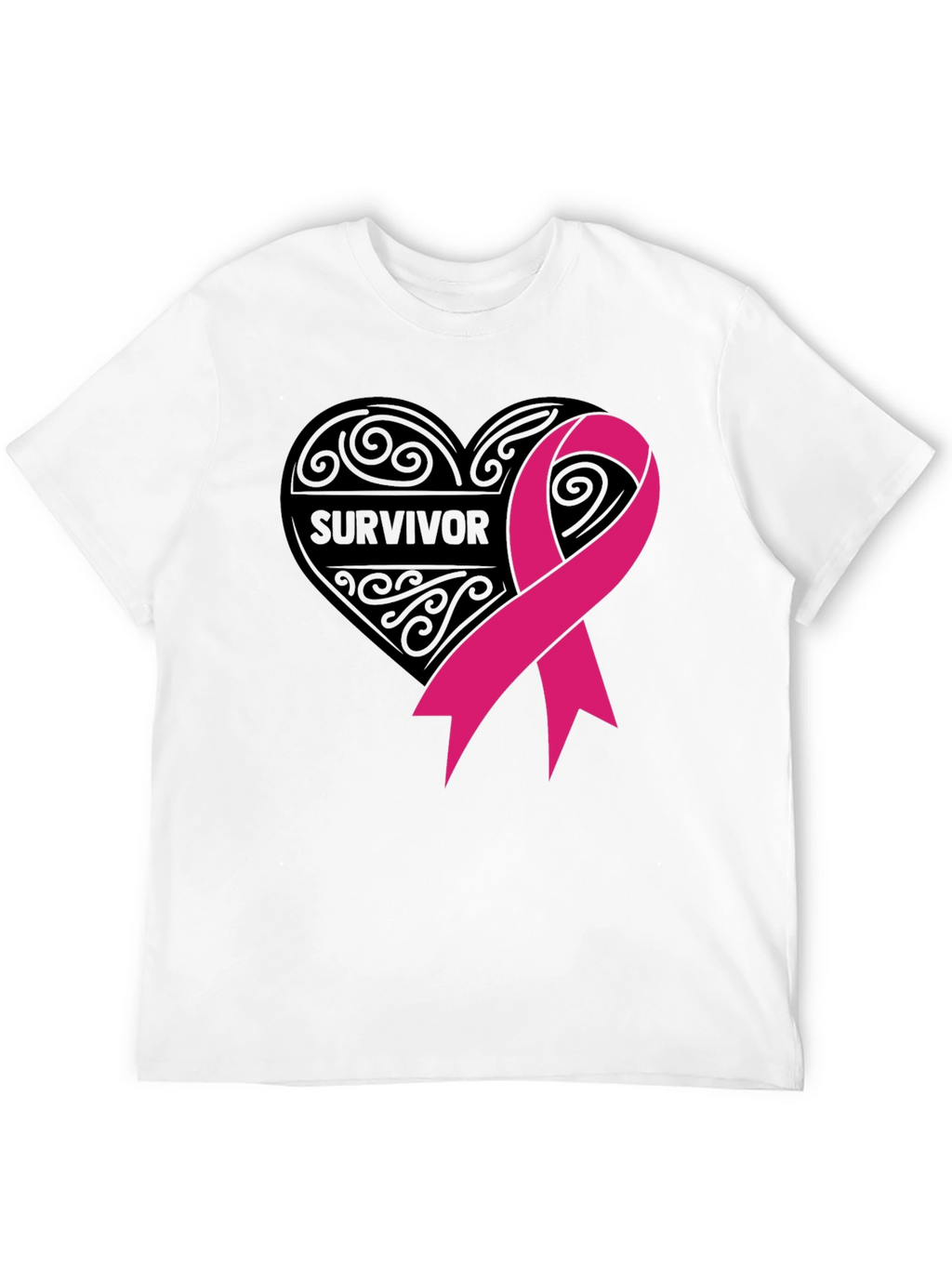 Survivor Ribbon T-Shirt - Breast Cancer Awareness