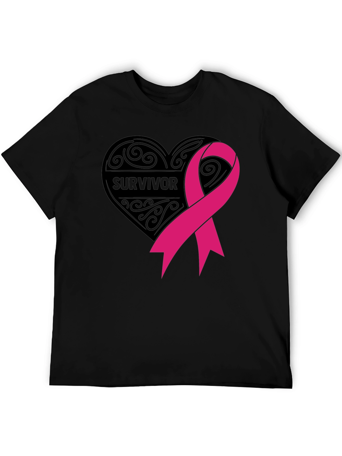 Survivor Ribbon T-Shirt - Breast Cancer Awareness
