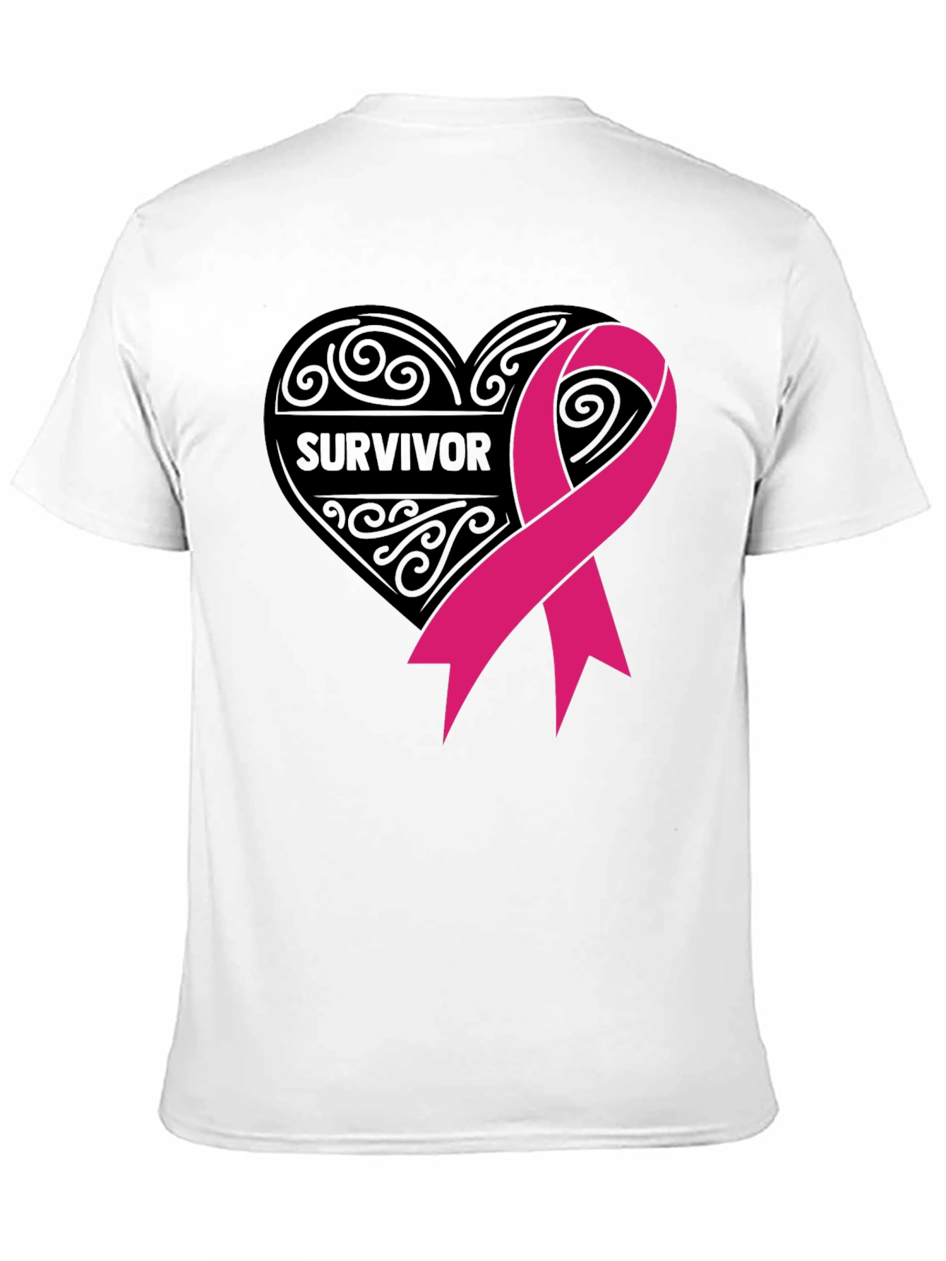 Survivor Ribbon T-Shirt - Breast Cancer Awareness