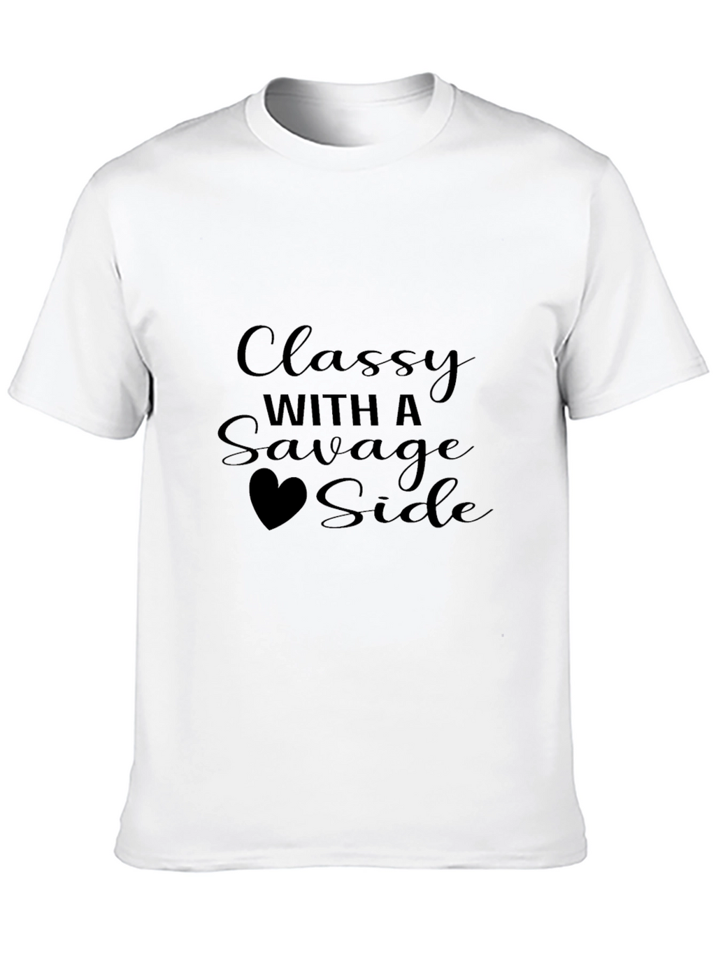 Classy With a Savage Side Black T-Shirt