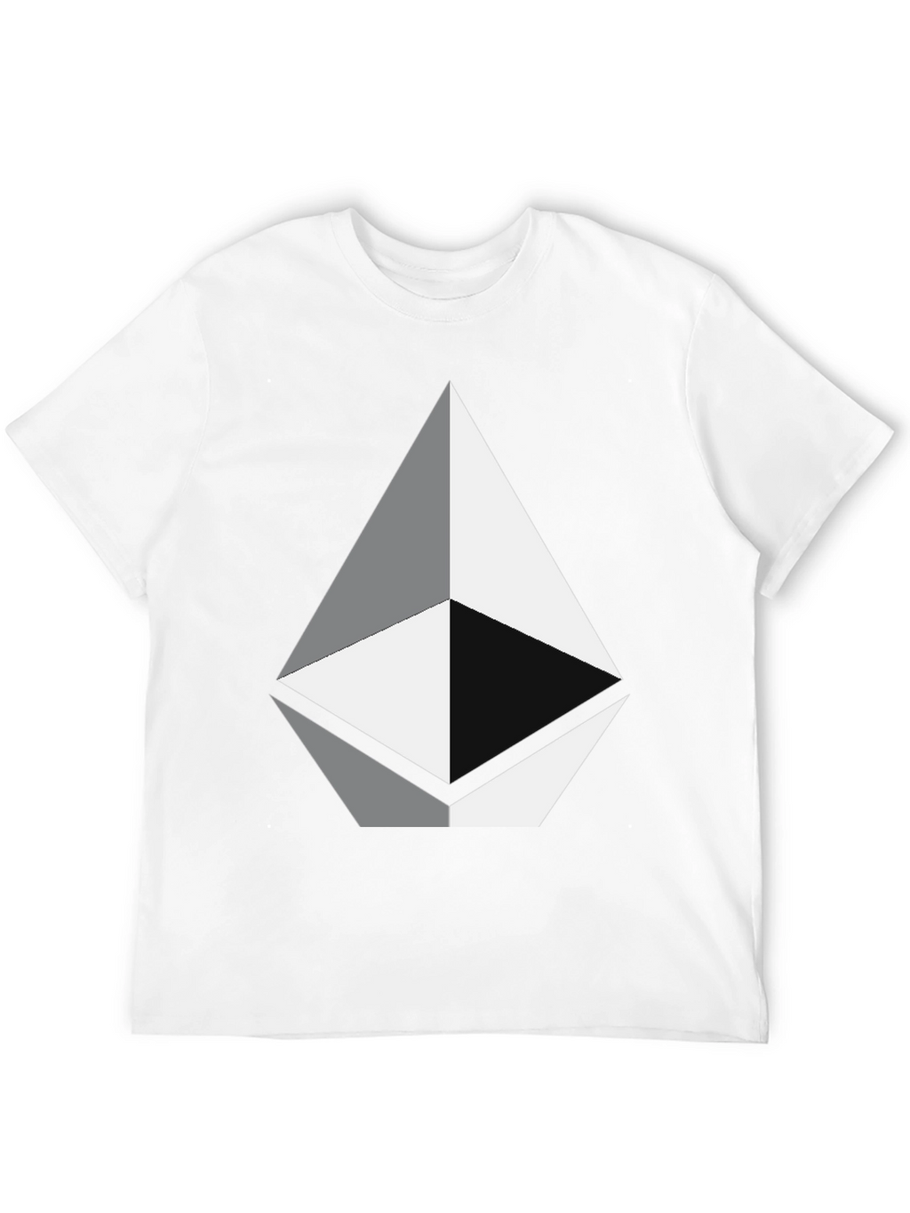 Geometric Diamond Graphic Tee - Black Unisex T-Shirt