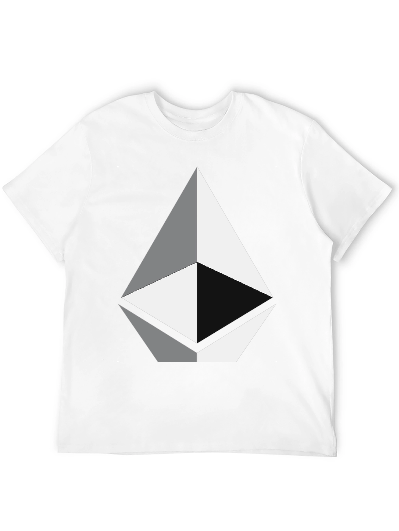 Geometric Diamond Graphic Tee - Black Unisex T-Shirt