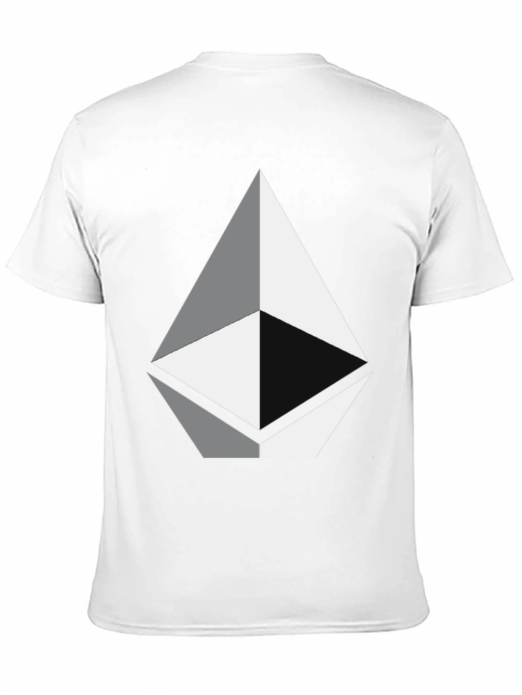 Geometric Diamond Graphic Tee - Black Unisex T-Shirt