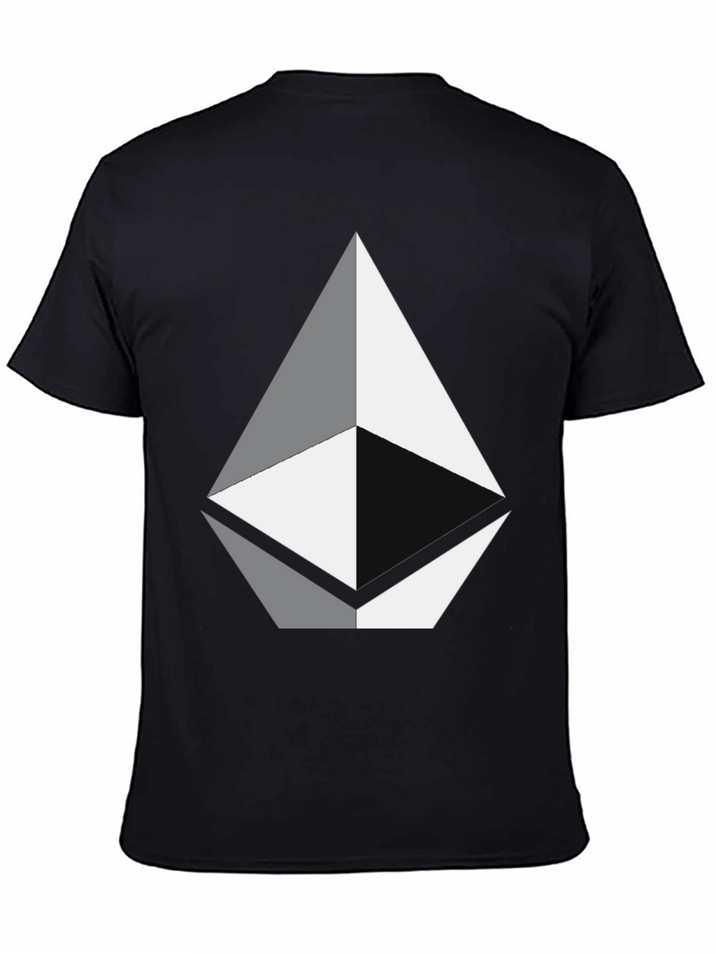 Geometric Diamond Graphic Tee - Black Unisex T-Shirt