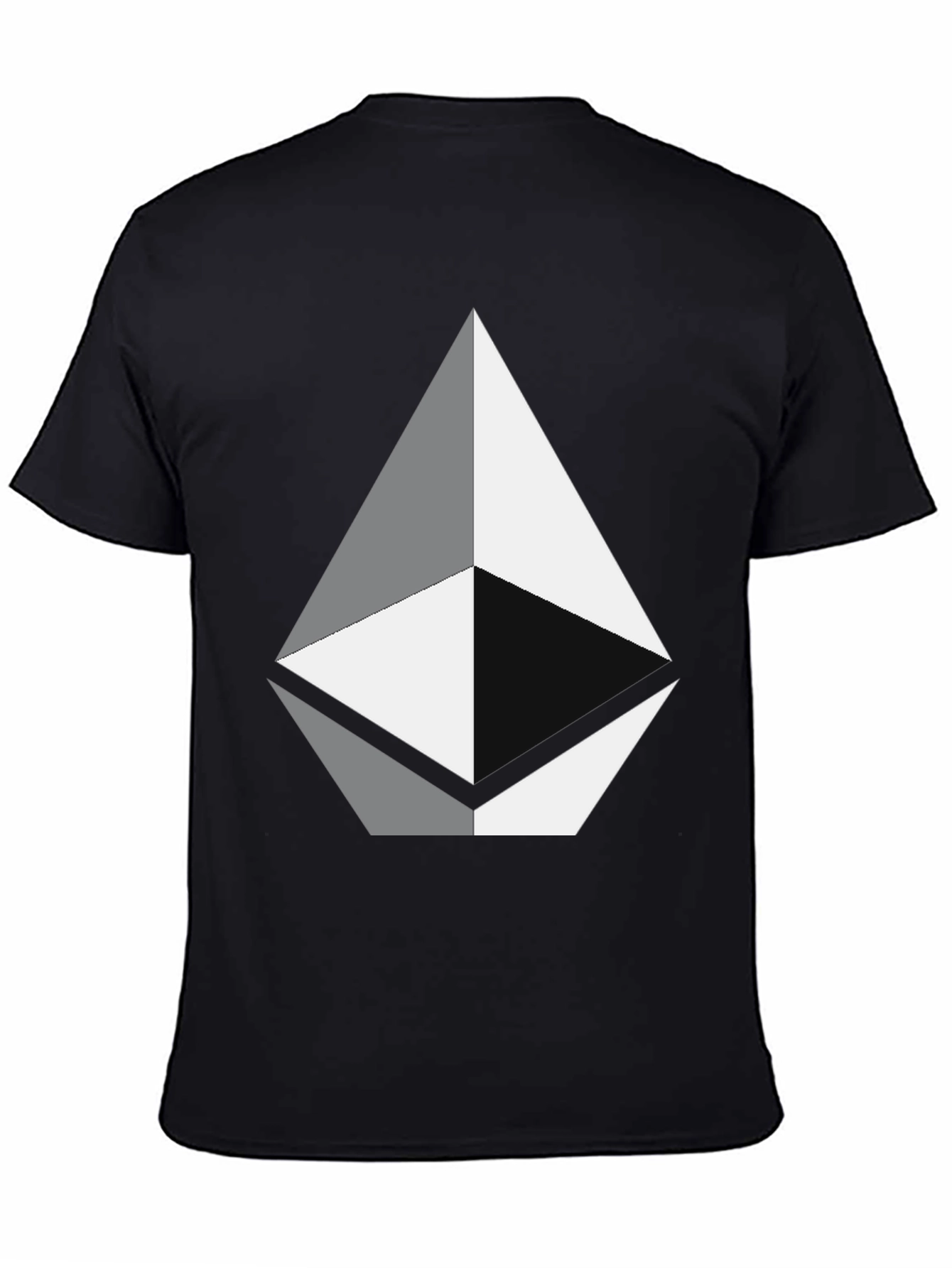 Geometric Diamond Graphic Tee - Black Unisex T-Shirt