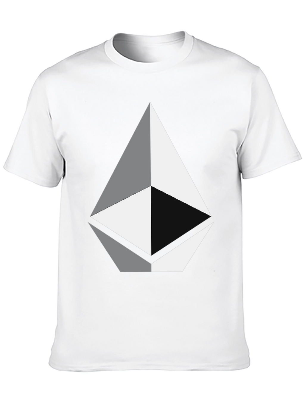 Geometric Diamond Graphic Tee - Black Unisex T-Shirt