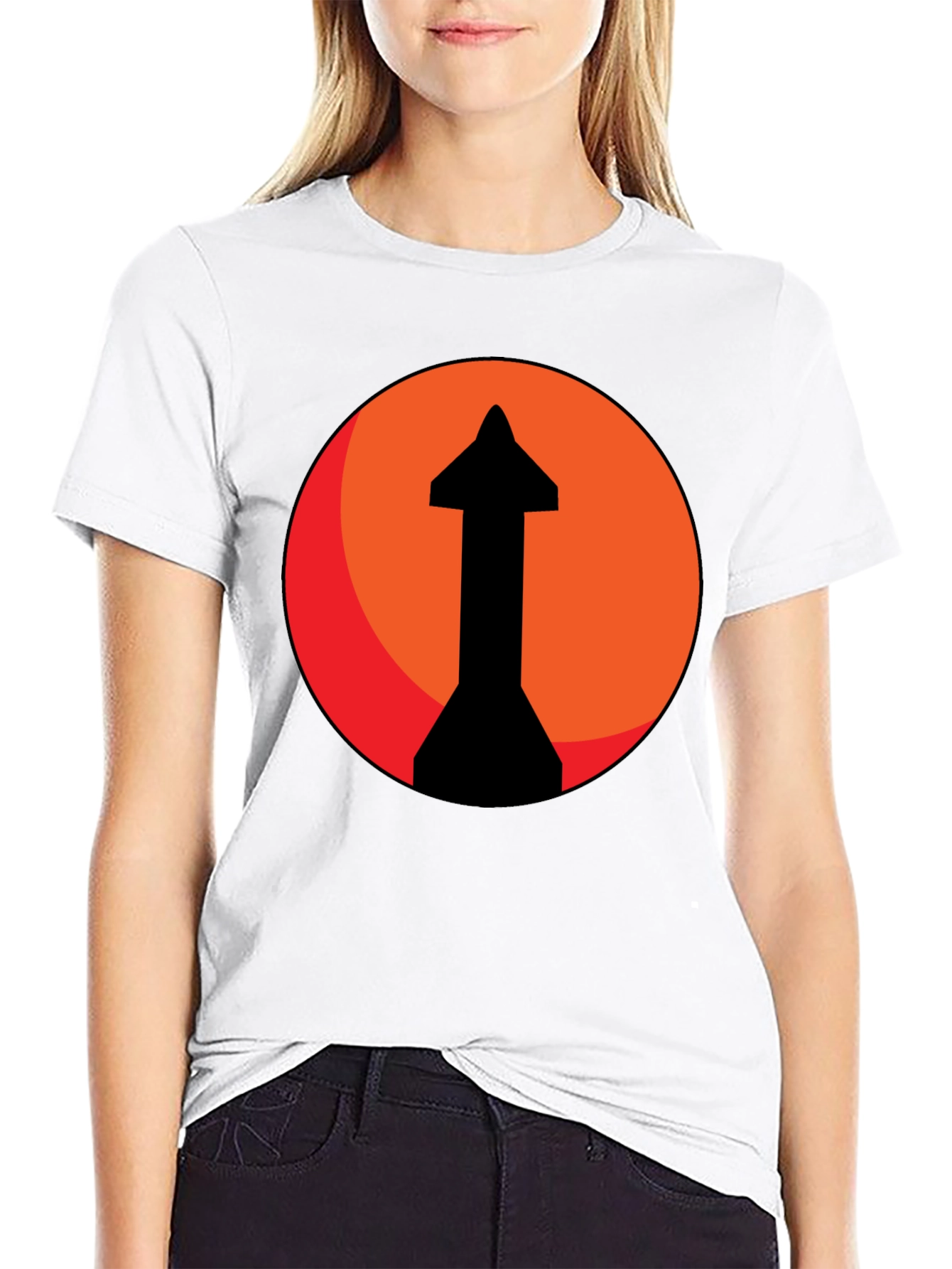 Upward Arrow Graphic Tee - Bold Design
