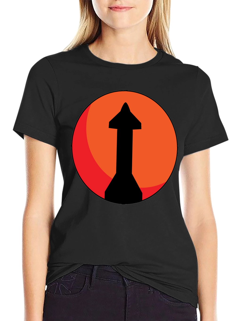 Upward Arrow Graphic Tee - Bold Design