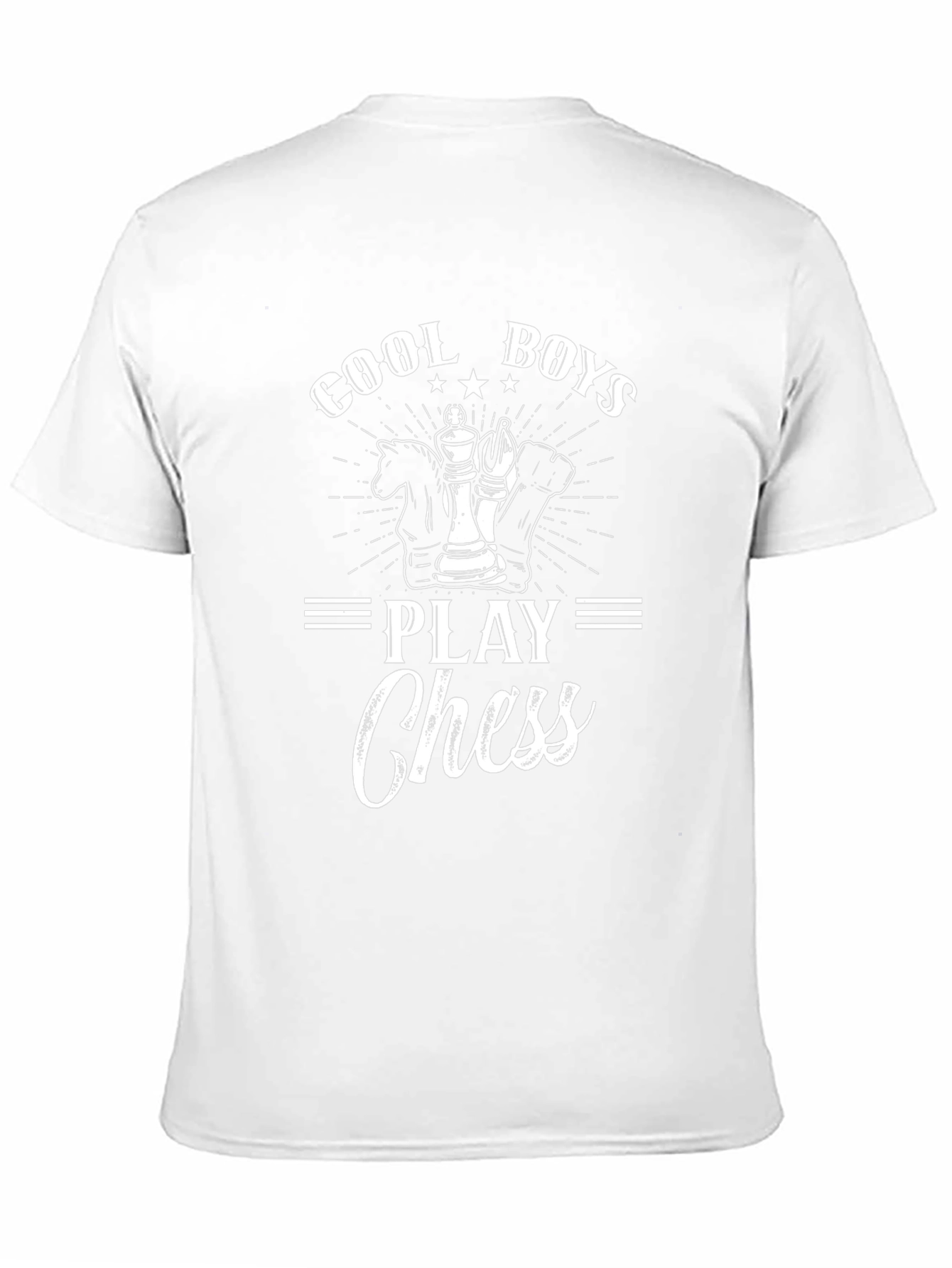 Cool Boys Play Chess Graphic T-Shirt