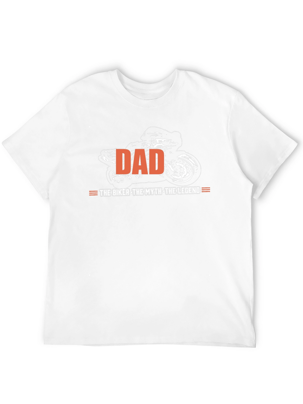 Dad Biker Legend Graphic Tee - Black