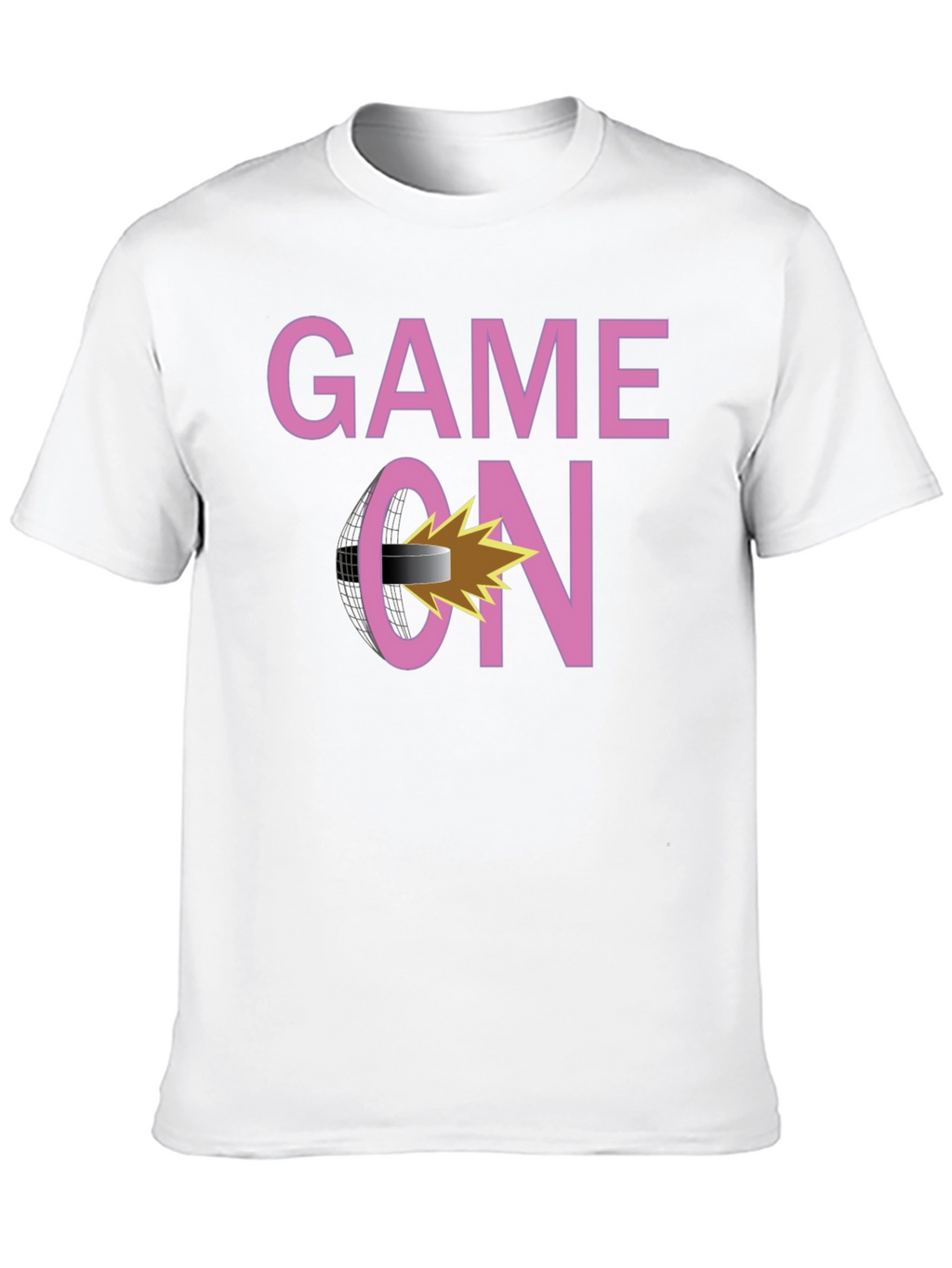 Game On Hockey Graphic T-Shirt - Black