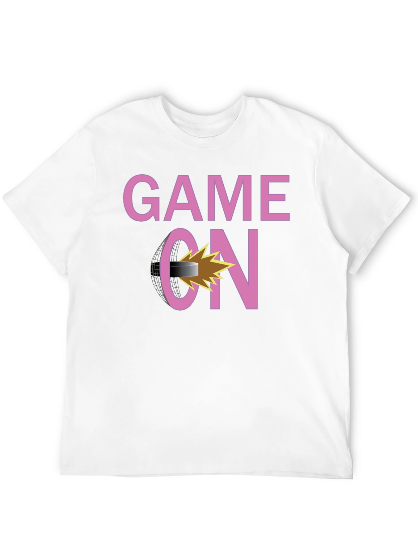 Game On Hockey Graphic T-Shirt - Black