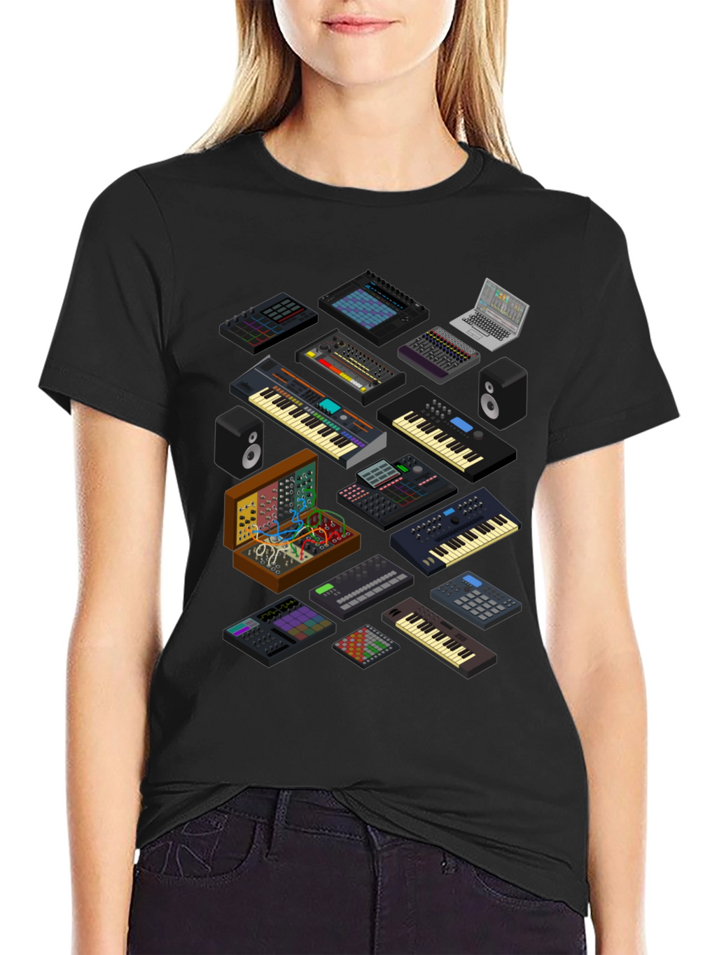 Synthesizer Graphic T-Shirt - Music Producer Tee