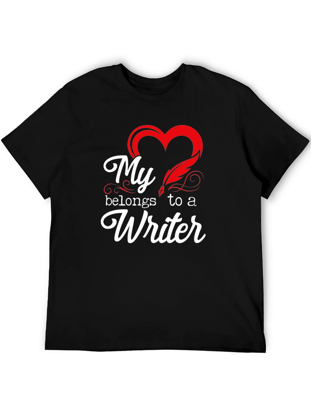 My Heart Belongs to a Writer T-Shirt
