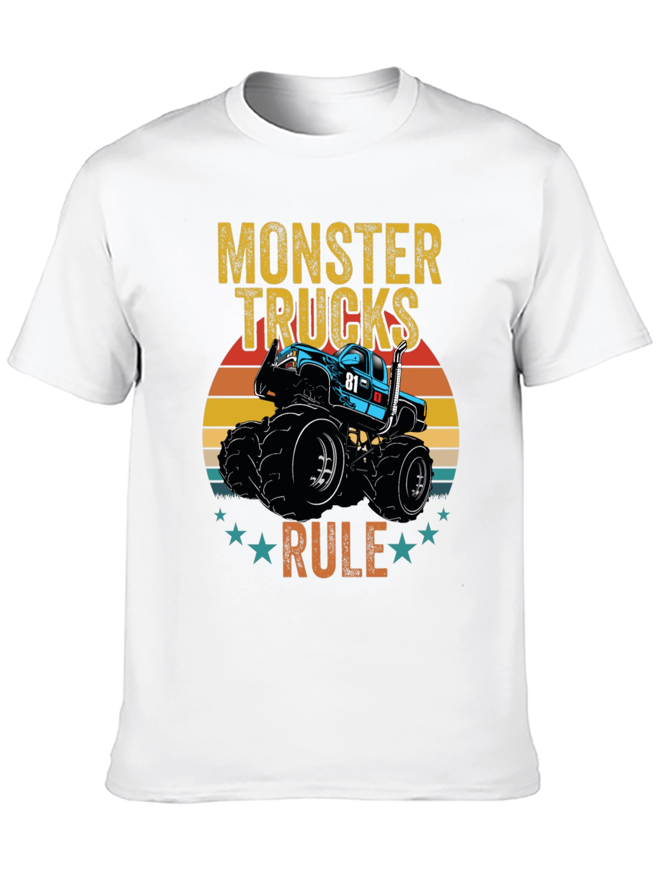 Monster Trucks Rule Graphic T-Shirt
