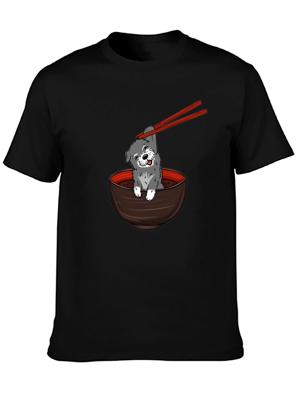 Dog in Ramen Bowl Graphic Tee
