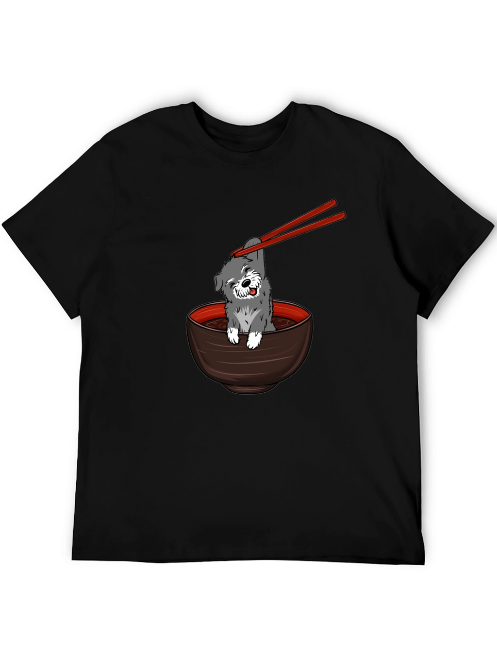 Dog in Ramen Bowl Graphic Tee