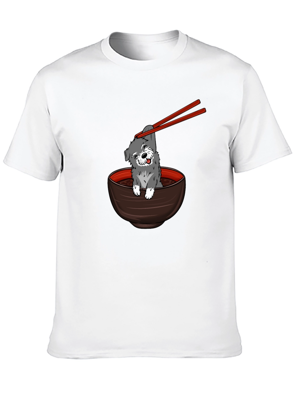 Dog in Ramen Bowl Graphic Tee