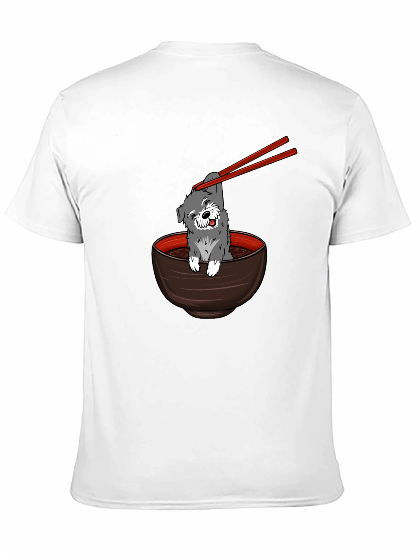 Dog in Ramen Bowl Graphic Tee