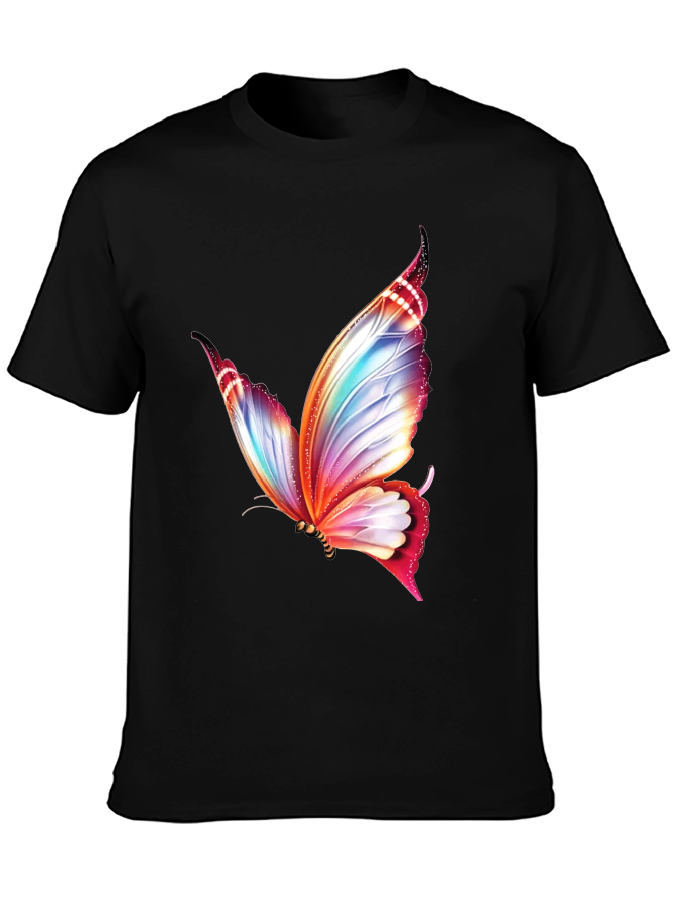 Butterfly Graphic Black T-Shirt | Stylish Mens Tee