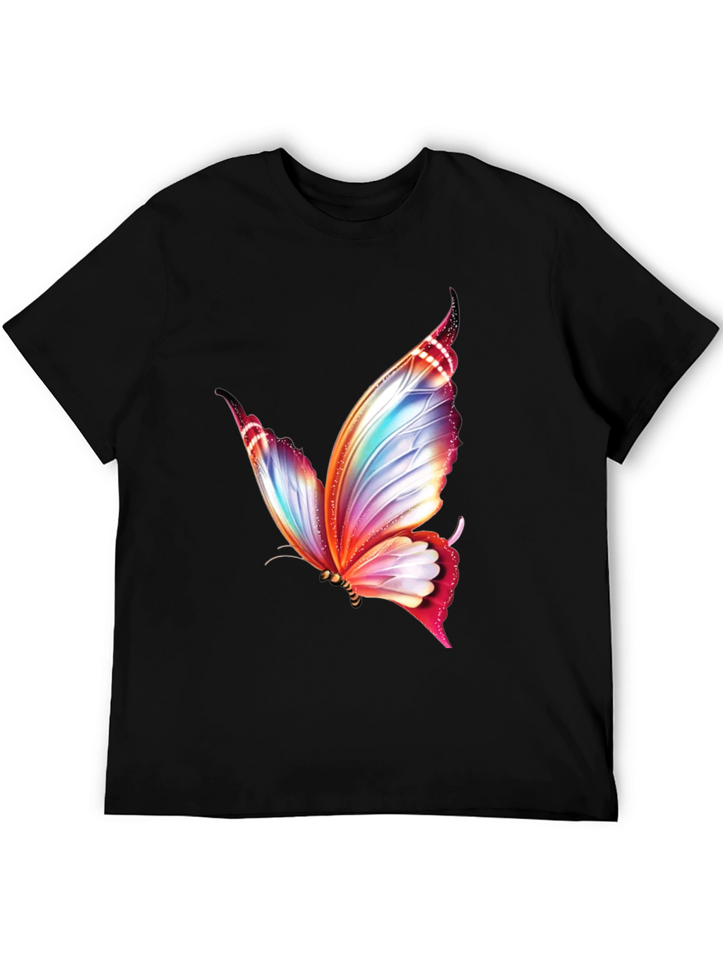 Butterfly Graphic Black T-Shirt | Stylish Mens Tee