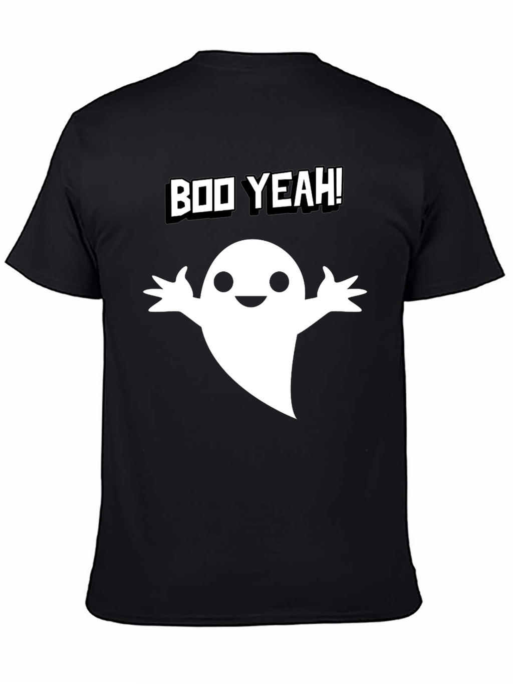 Boo Yeah! Ghost Graphic Tee - Halloween Fun