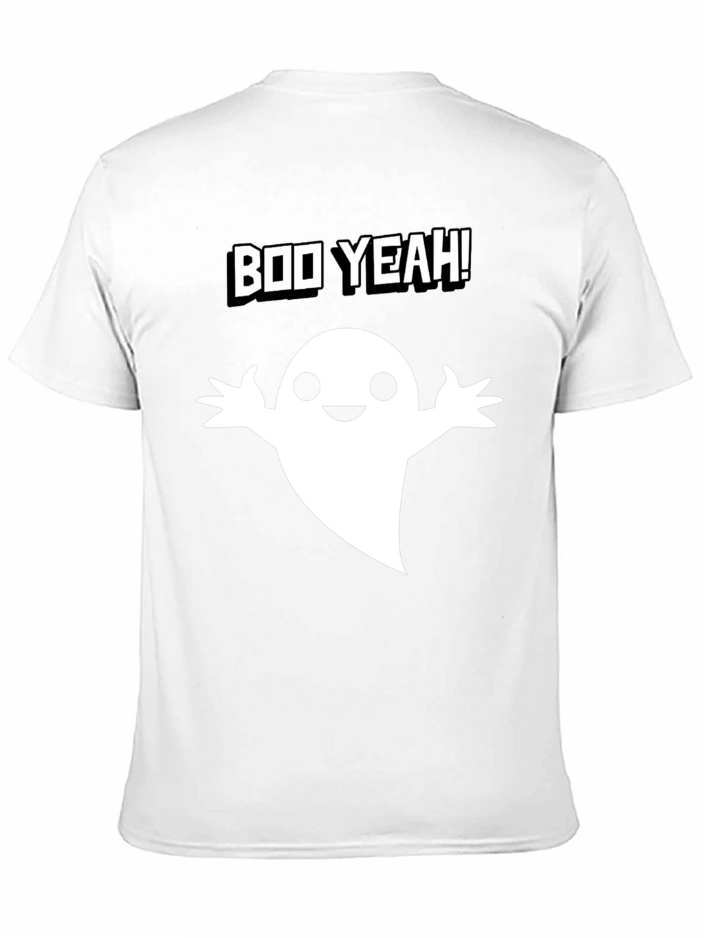 Boo Yeah! Ghost Graphic Tee - Halloween Fun