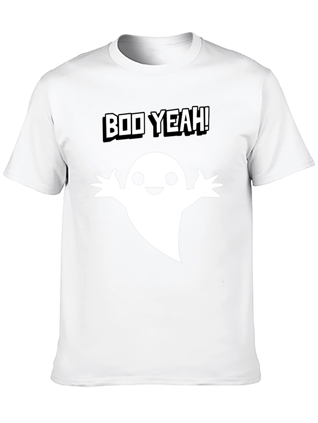 Boo Yeah! Ghost Graphic Tee - Halloween Fun