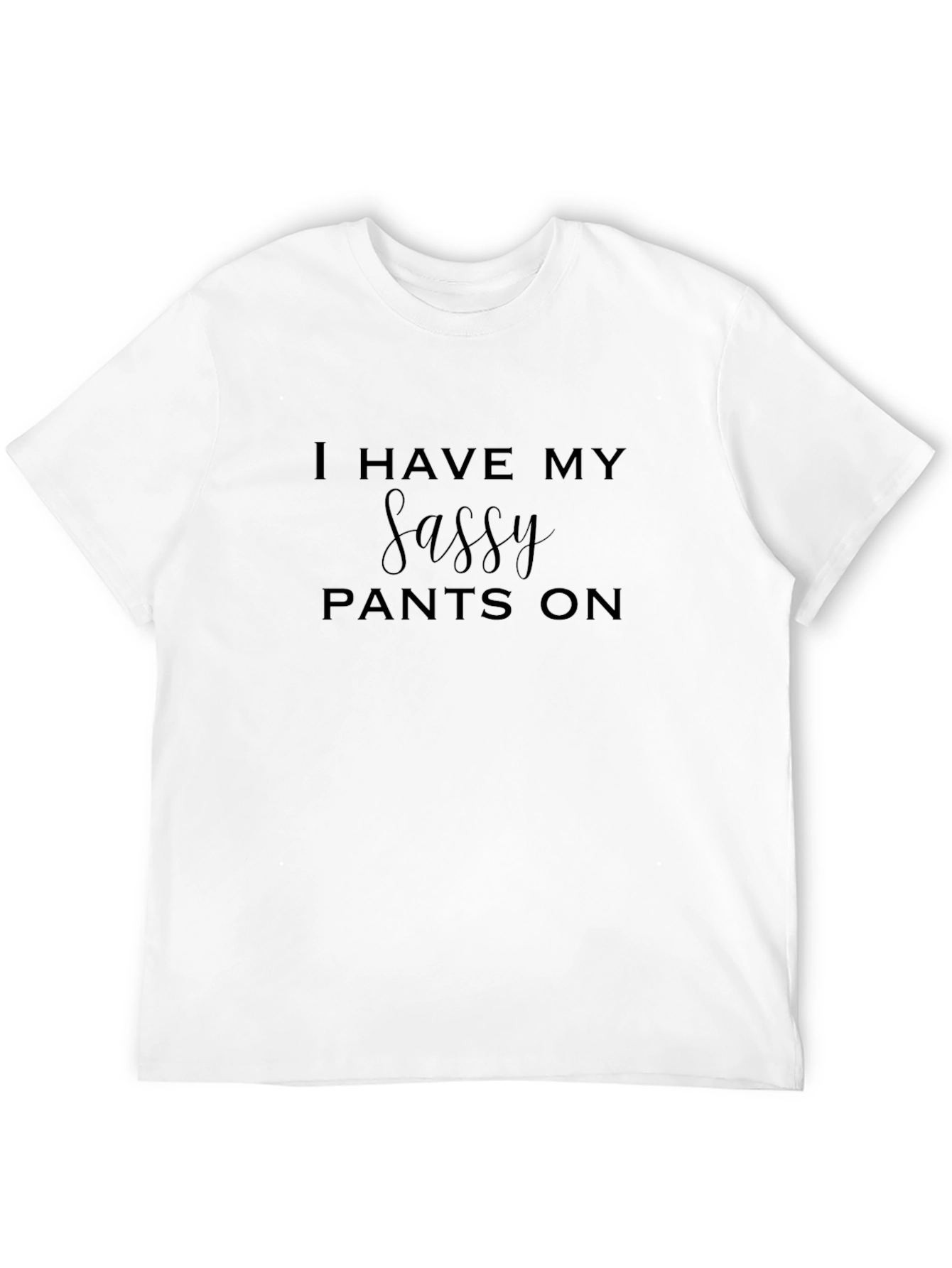 Sassy Pants Graphic Tee - Black Cotton T-Shirt