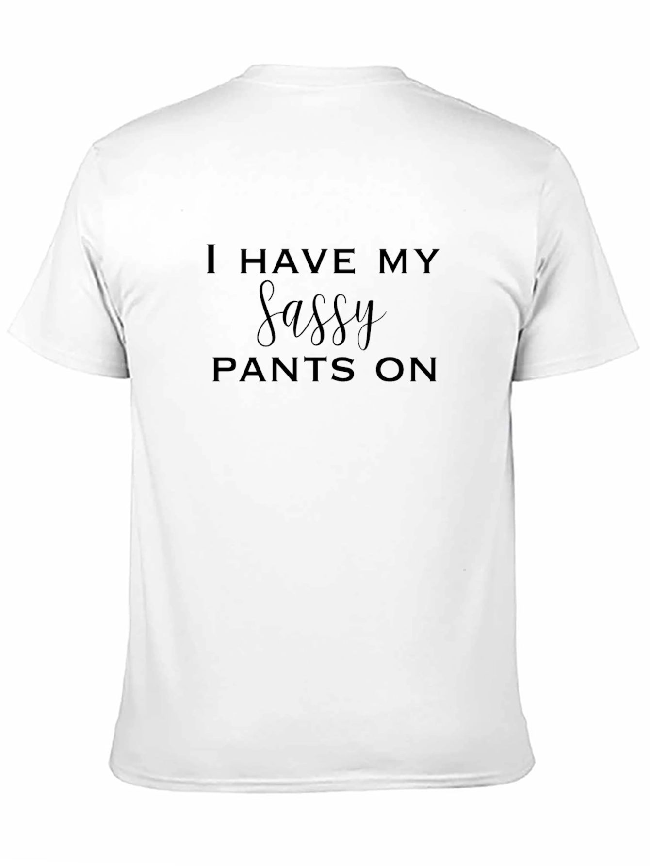 Sassy Pants Graphic Tee - Black Cotton T-Shirt