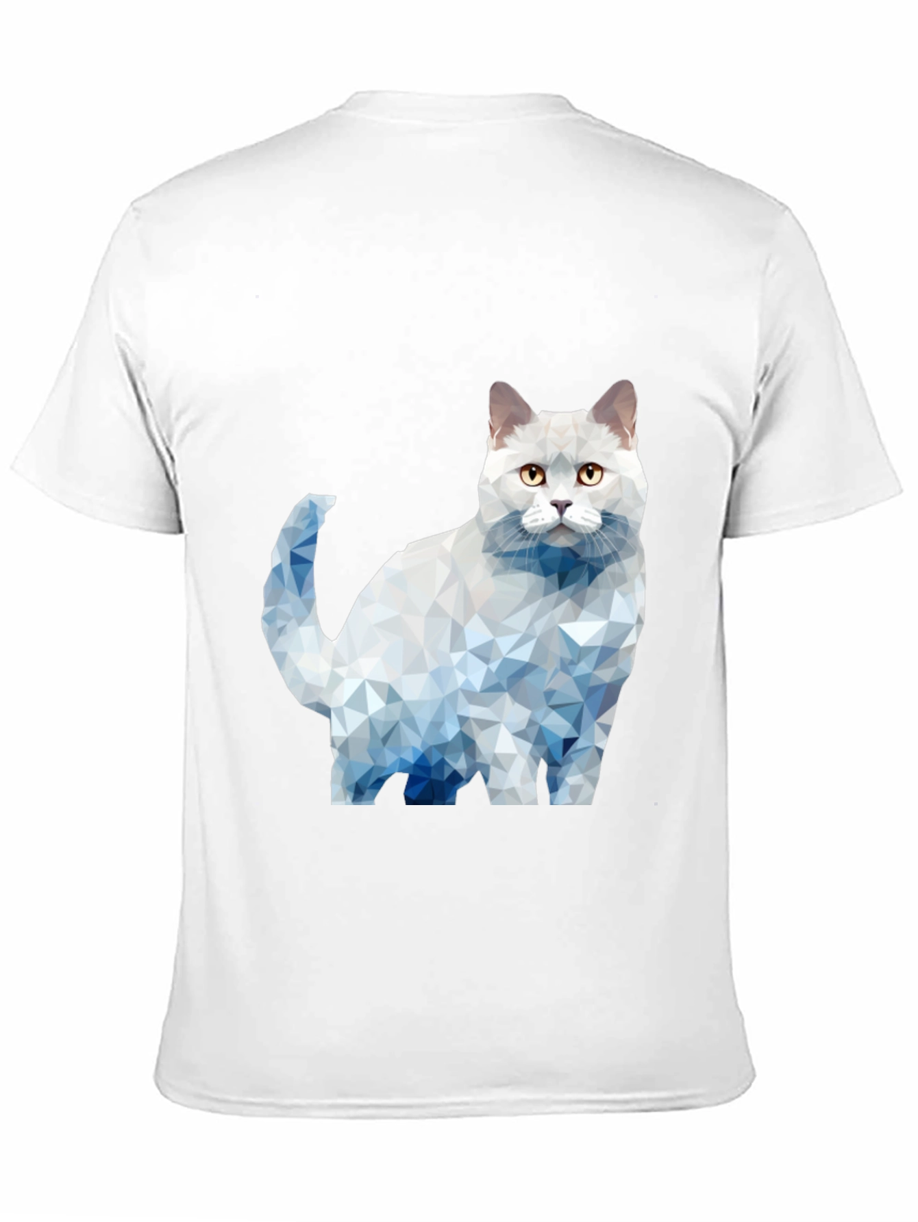 Geometric Cat Graphic T-Shirt