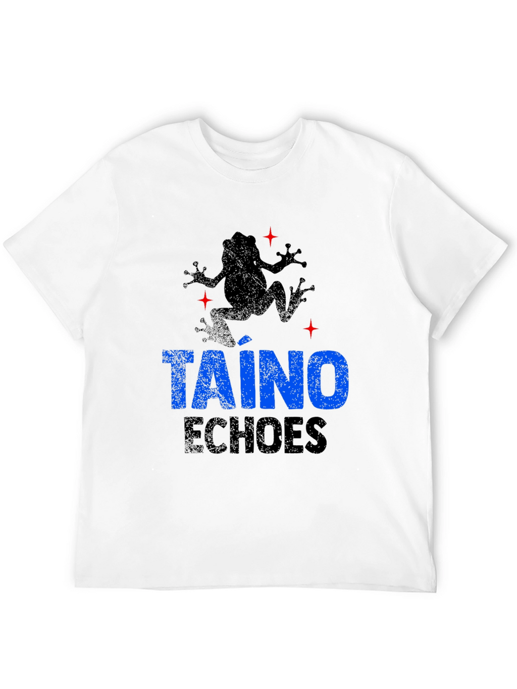 Taino Echoes Mens Black Graphic T-Shirt