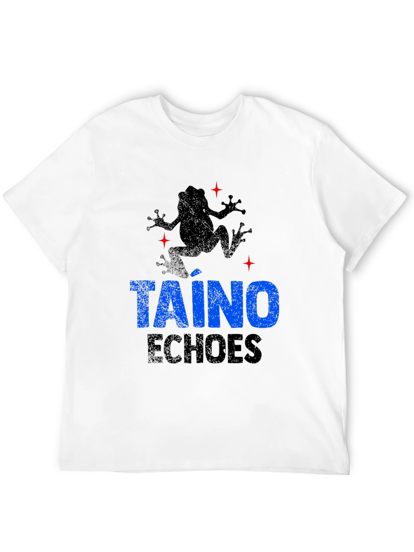 Taino Echoes Mens Black Graphic T-Shirt