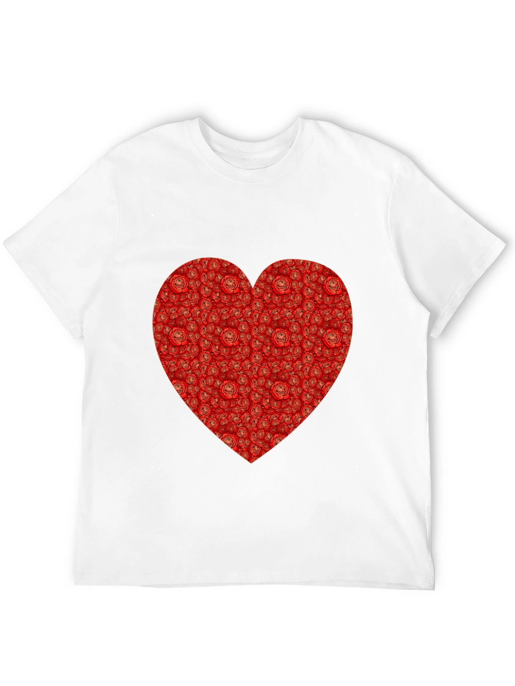Rose Heart T-Shirt - Romantic Black Tee