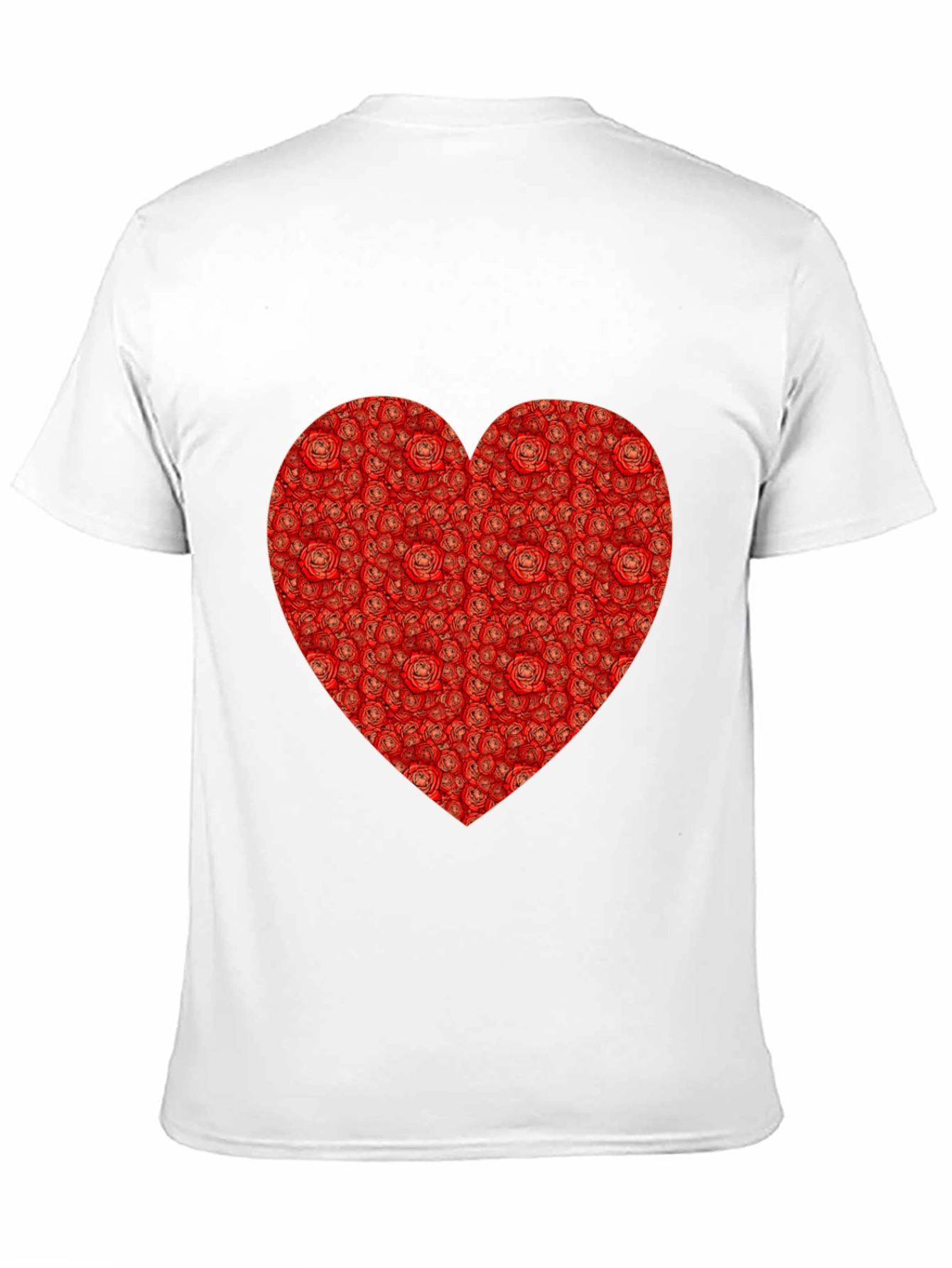 Rose Heart T-Shirt - Romantic Black Tee
