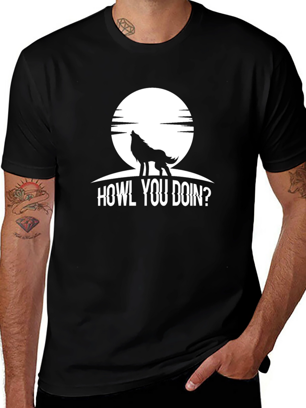Howl You Doin? Wolf Graphic Tee