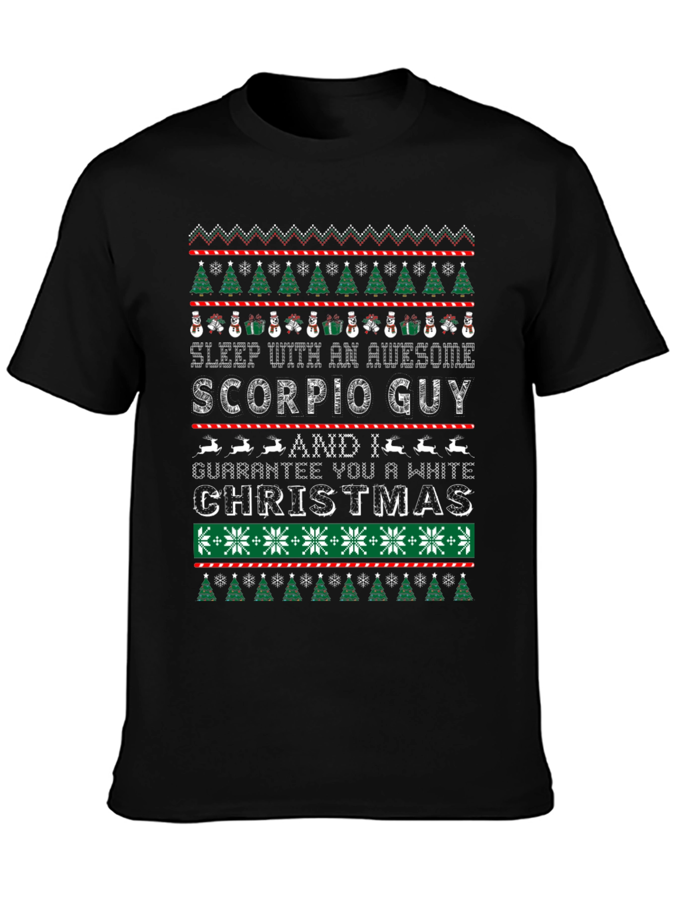 Awesome Scorpio Guy Christmas T-Shirt