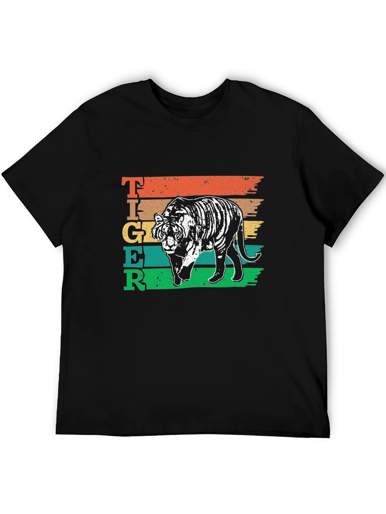 Vintage Style Tiger Graphic T-Shirt