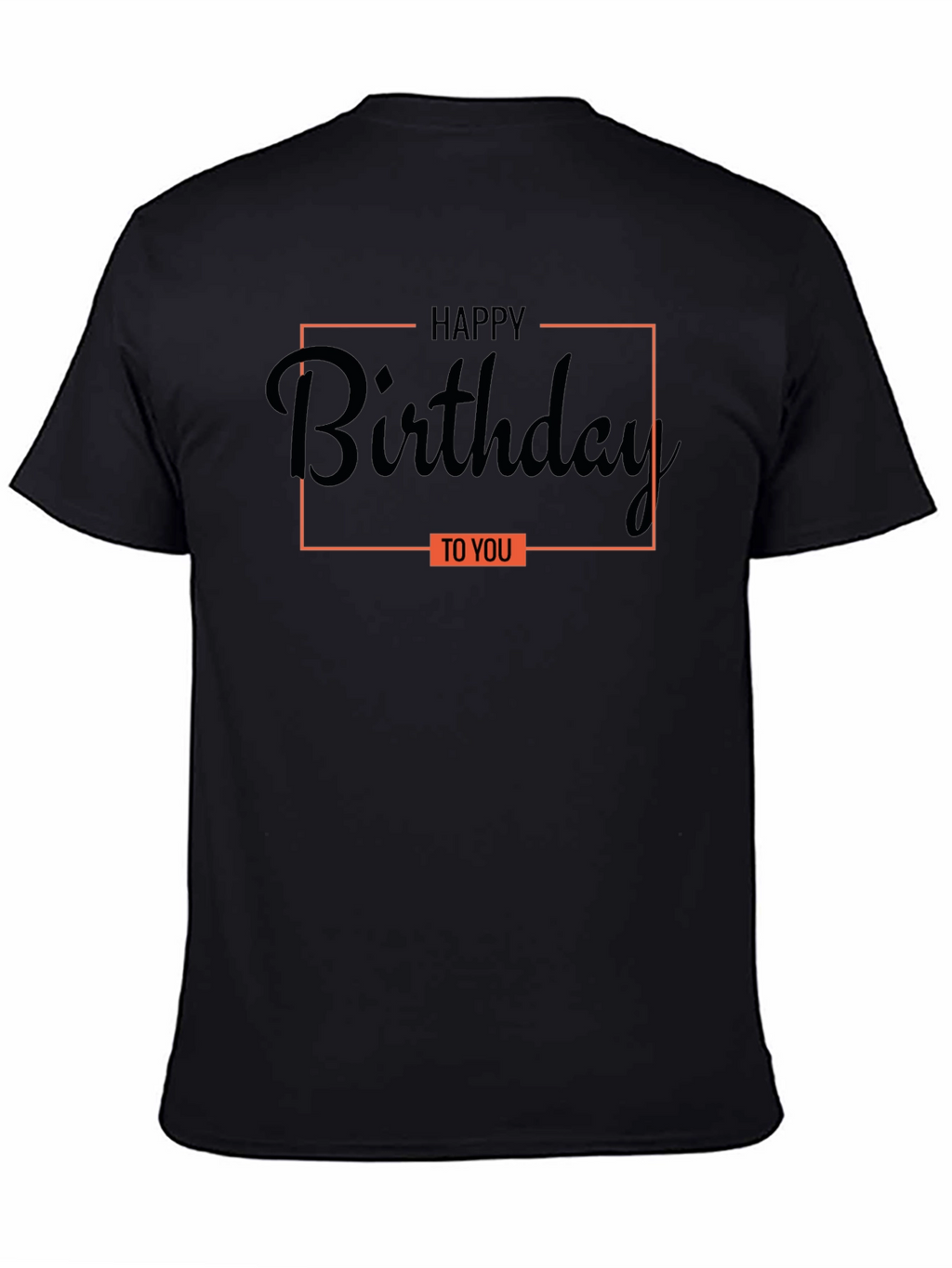 Happy Birthday Graphic Tee - Black