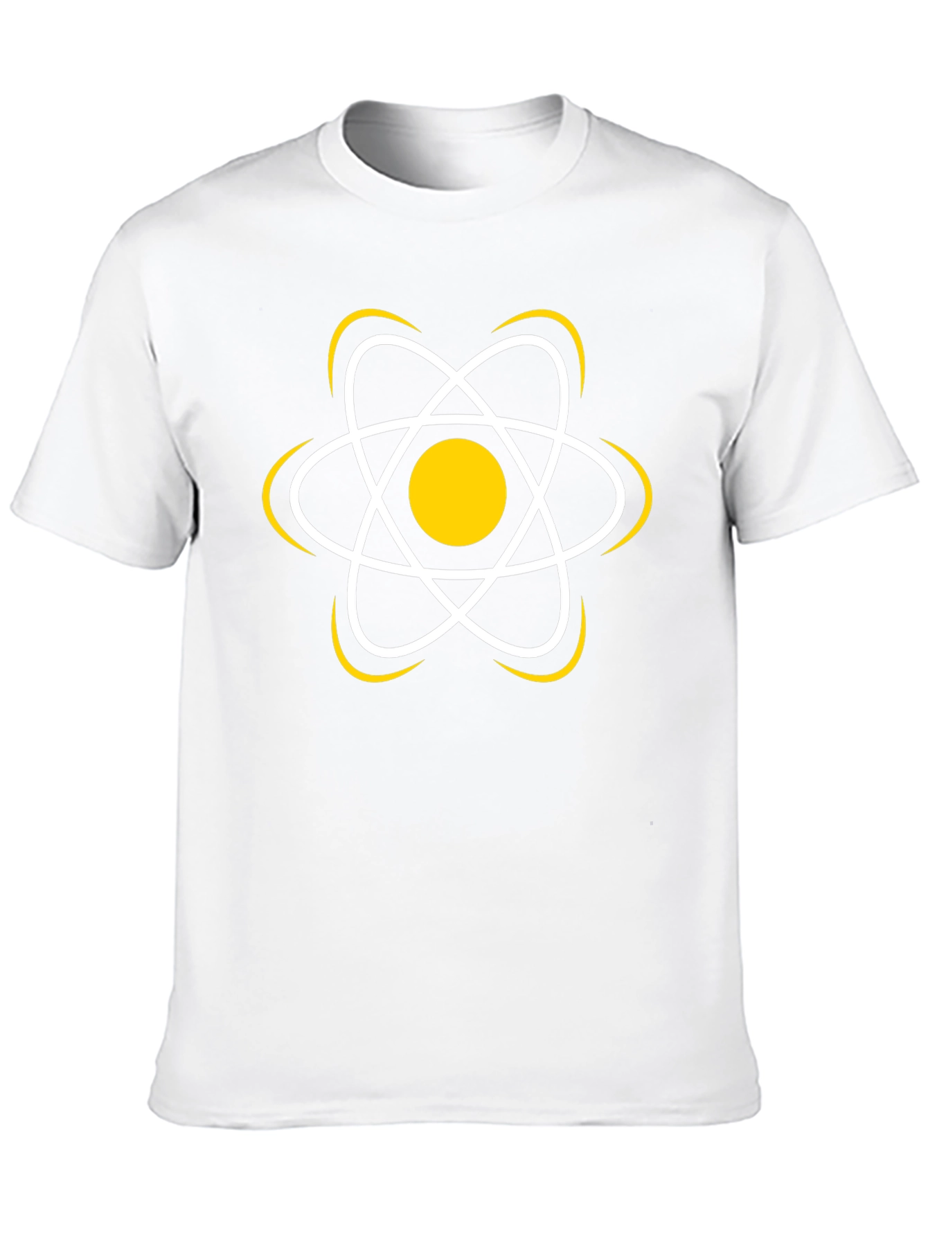 Science Atom Graphic T-Shirt - Black
