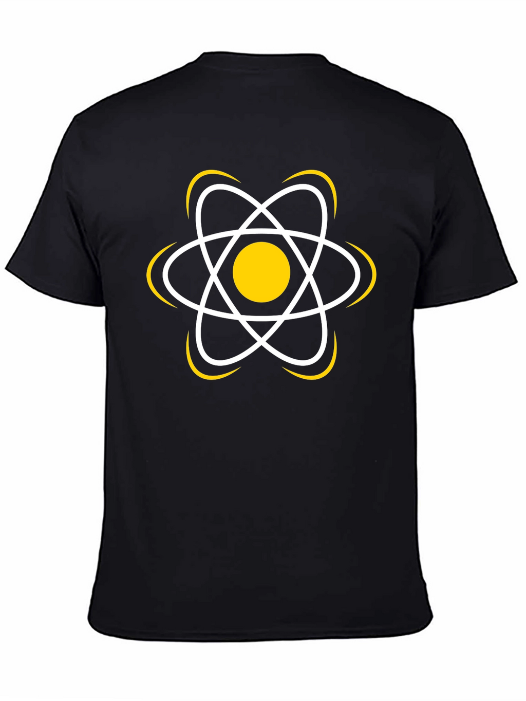 Science Atom Graphic T-Shirt - Black