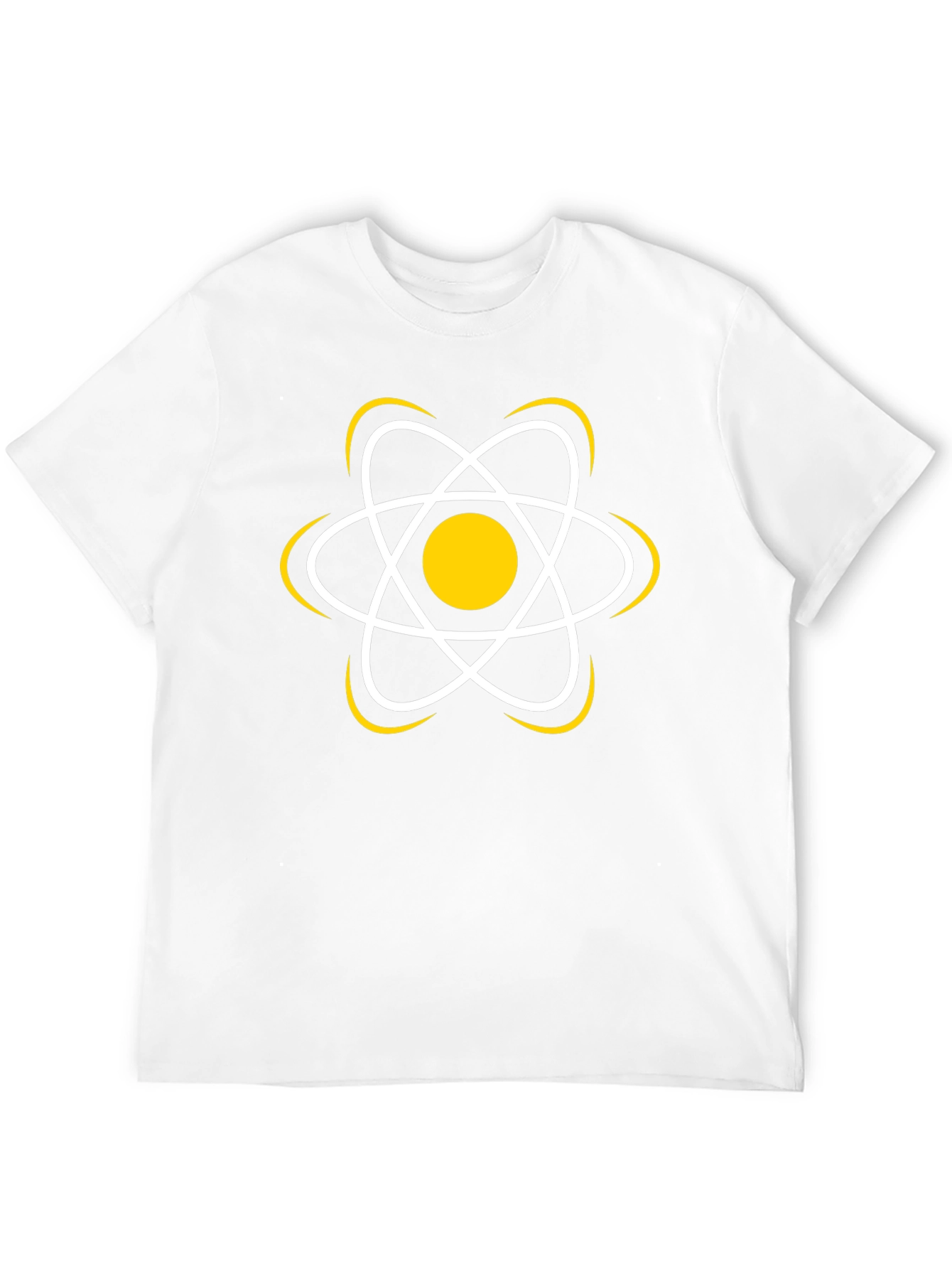 Science Atom Graphic T-Shirt - Black