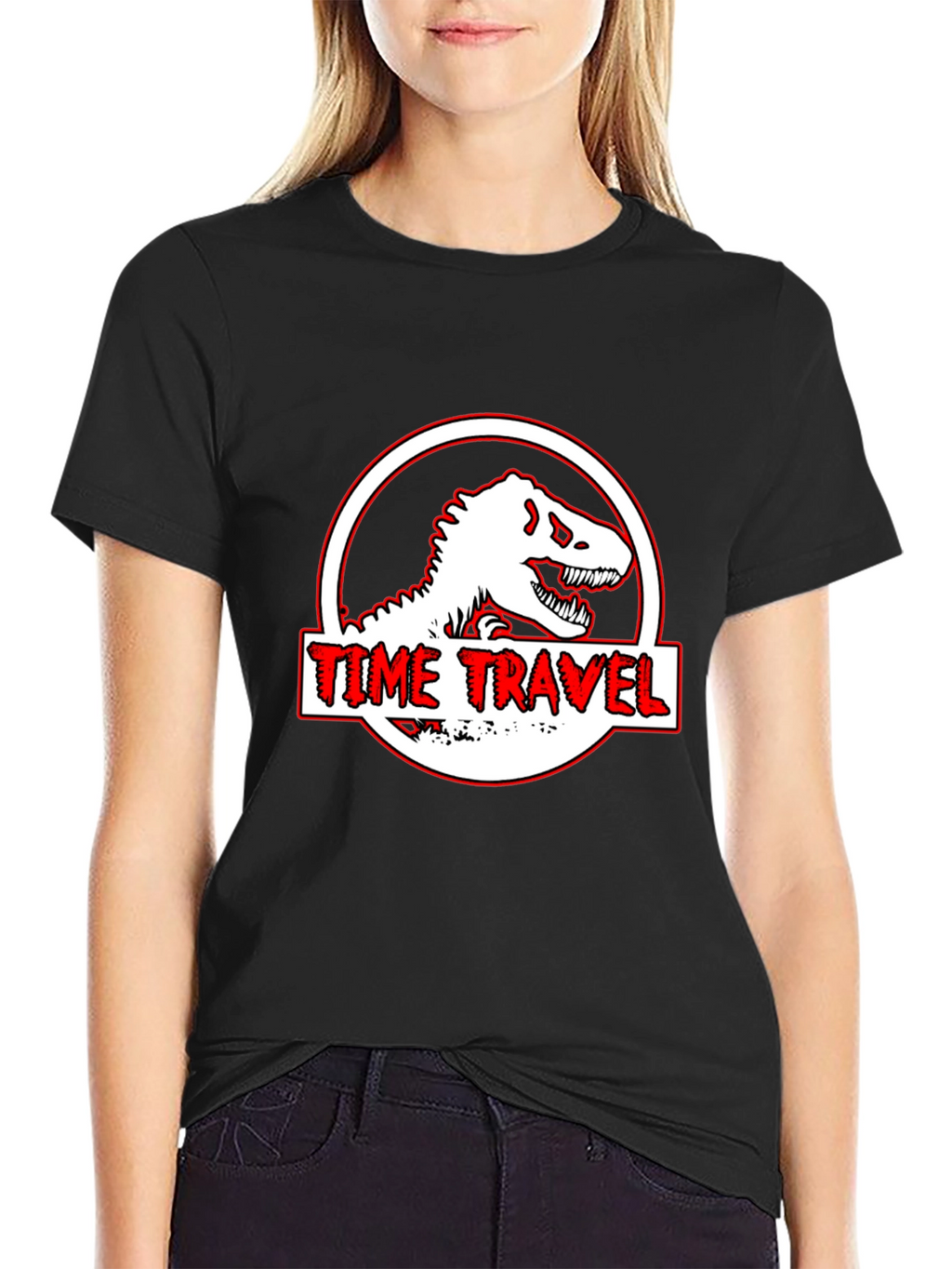 Time Travel Dinosaur Graphic Tee