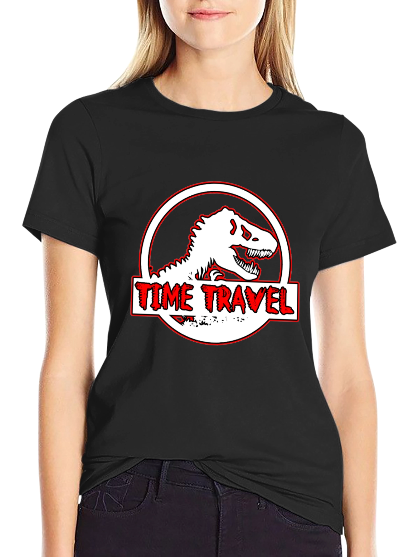 Time Travel Dinosaur Graphic Tee