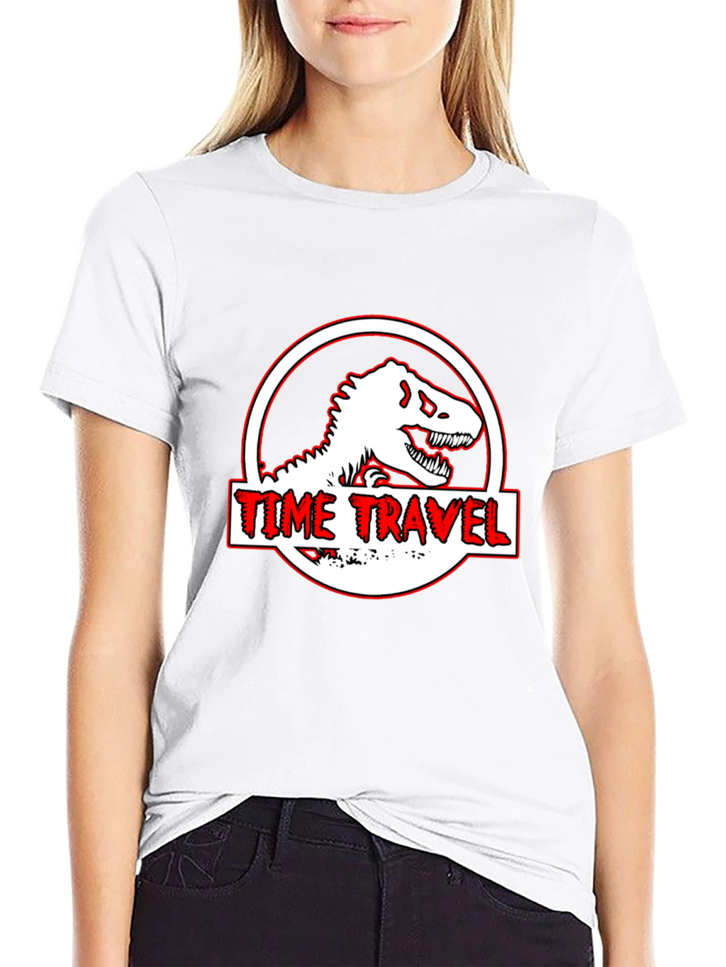 Time Travel Dinosaur Graphic Tee