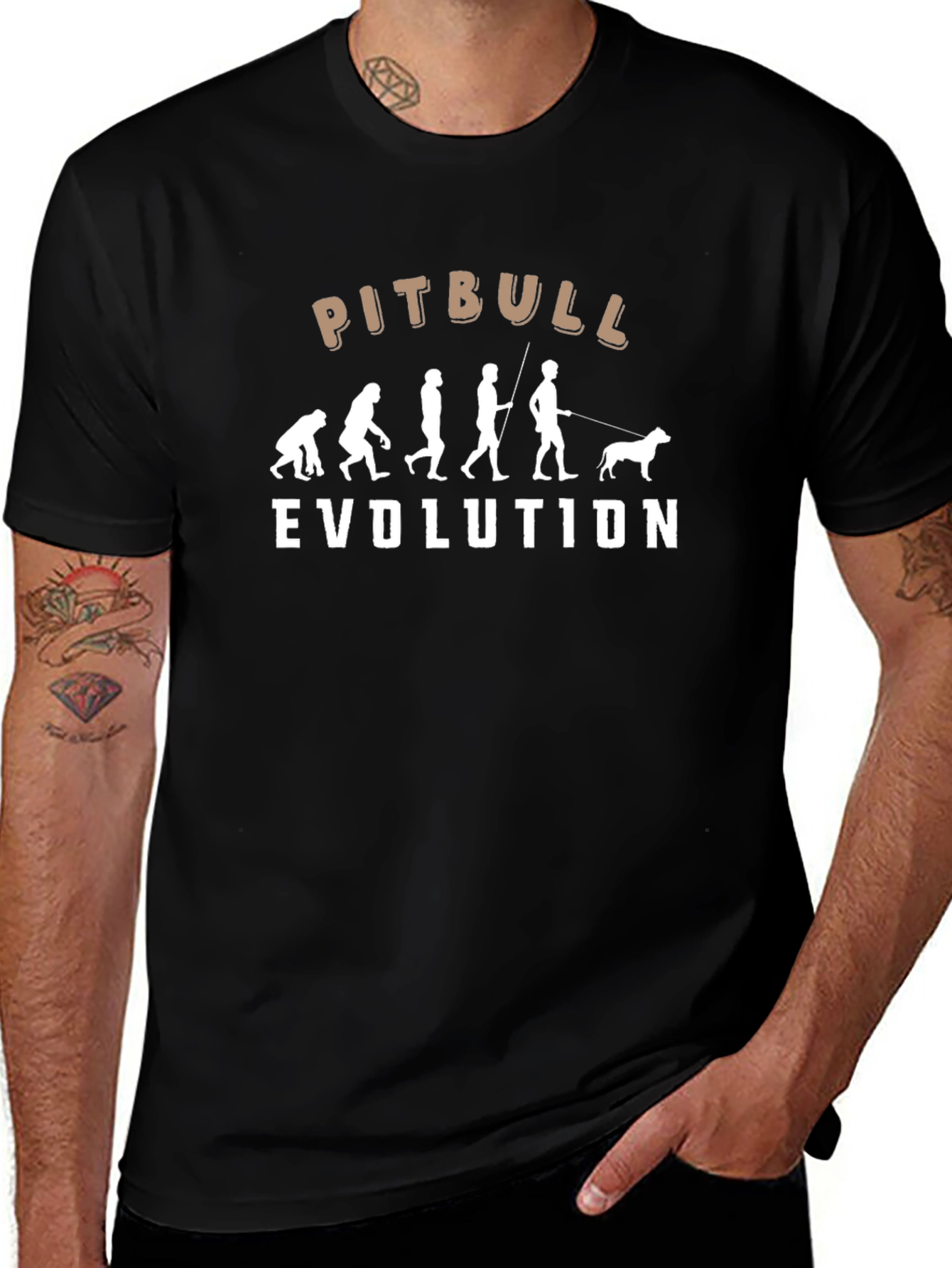Pitbull Evolution Graphic T-Shirt - Black